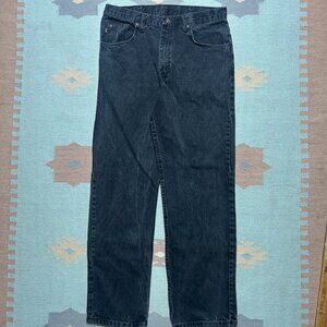 Vintage red kap jeans black denim work pants straight leg cotton 33x32